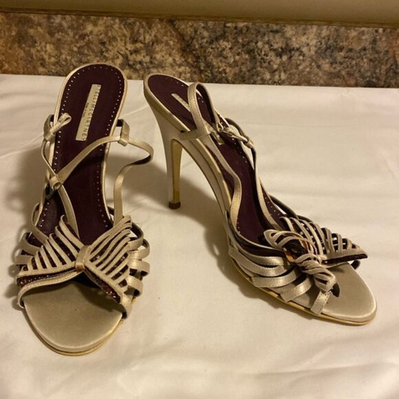 Stella McCartney strappy sandals heels size 39.5 - Picture 1 of 16